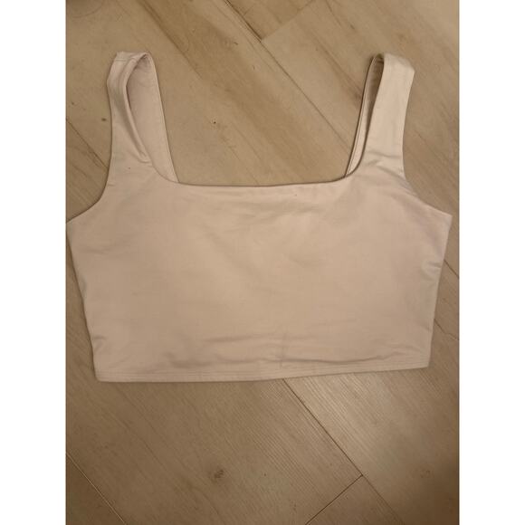 Reformation Tops - Reformation EcoStretch Ivy Beige Square Crop Top Tank Basic Classic L